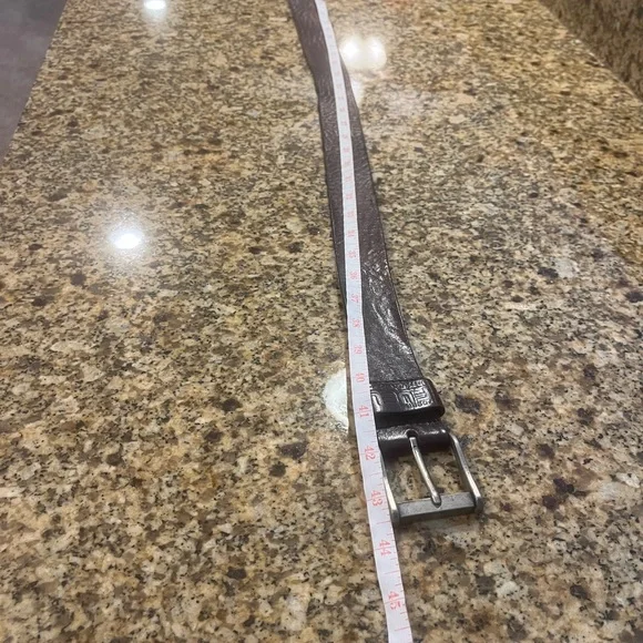 Vintage 90’s Men’s M Fossil Brown Leather Belt - Picture 3 of 10